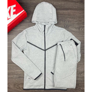 Ensemble de sport décontracté pour homme, sweat à capuche zippé, impression personnalisée OEM, survêtement pour homme - Product Image 4