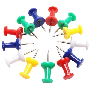 Stock d'usine de punaises en plastique colorées classiques adaptées aux étudiants et aux employeurs de bureau à utiliser - Product Image 2