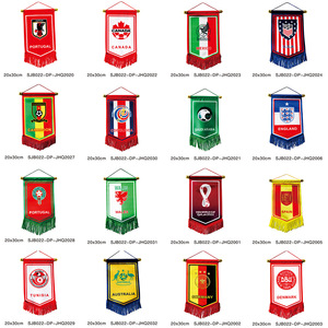 Drapeau <span class=keywords><strong>de</strong></span> <span class=keywords><strong>la</strong></span> <span class=keywords><strong>Coupe</strong></span> <span class=keywords><strong>du</strong></span> <span class=keywords><strong>Monde</strong></span> 2026 États-Unis-Canada-Mexique – Fournitures pour Fans – Petit Drapeau Rectangulaire en Polyester à Suspendre - Product Image 4