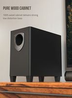 Sistem Sound Bar Slim 2.1 ARC DSP Audio Lossless Subwoofer Nirkabel Speaker TV untuk Pengaturan Home Cinema