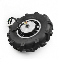 Kit moteur de roue électrique à moyeu sans balais à couple élevé 24V 16 pouces 200Kg 60N.M basse vitesse 500W IP54 pour vélo électrique