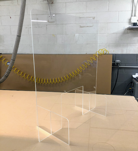 Pince rapide en acrylique de protection personnalisable en gros Bouclier contre les germes Séparateur transparent Produit en plastique sécurisé à distance sociale - Product Image 1