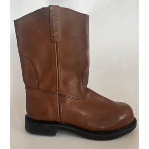 Botas de Seguridad de Cuero Marrón DSF53 con Suela Antipinchazos para Todas las Estaciones, Uso Casual, Hechas en China - Product Image 4