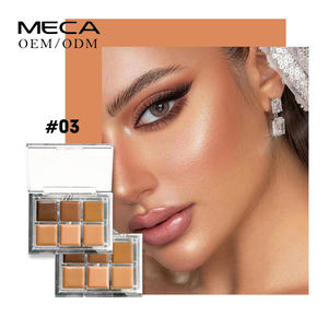 Palette anti-cernes végétaliens <span class=keywords><strong>6</strong></span> couleurs Palette de fard à joues crémeux Palette de fard à joues crème de maquillage de marque privée - Product Image 5