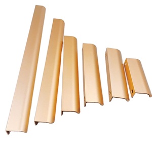 Hiện đại vô hình xử lý vàng đen ẩn tủ lớn Closet Door <span class=keywords><strong>Handle</strong></span> nhôm hồ sơ xử lý - Product Image 6