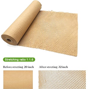 Eco-friendly Kraft <strong>Paper</strong> Packaging Cushioned Material Honeycomb <strong>Wrap</strong> Packaging <strong>Paper</strong> <strong>Roll</strong> Honeycomb <strong>Paper</strong> - Product Image 4