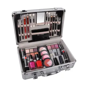 1157A2 Kit de maquillaje coreano orgánico para mujer profesional, caja de juego completo de cosméticos todo en uno, caja de maquillaje de tocador de regalo para mujer