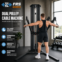 FRS Machine à poulies double réglable avec câble, Entraîneur fonctionnel, Équipement de fitness pour la musculation à domicile et usage commercial