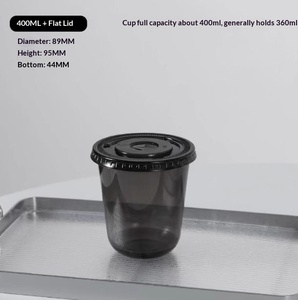 Vasos de Plástico PET Tipo U para Bebidas, Vasos Desechables para Café Helado, Té con Leche, 12oz/16oz, Logotipo Personalizado para Cafeterías, Eventos para Llevar - Product Image 2