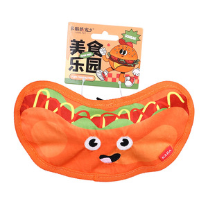 Produttore all'ingrosso cigolante simulazione Hamburger patatine fritte cibo a forma di <span class=keywords><strong>Pop</strong></span> <span class=keywords><strong>Corn</strong></span> Design cibo cane giocattolo da masticare - Product Image 1