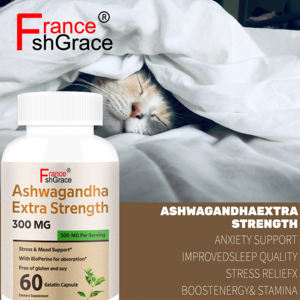 Nuevo Suplemento Herbal de Ashwagandha para Adultos, Fabricante de Suplementos, Mejora la Calidad del Sueño, 60 Cápsulas de Ashwagandha - Product Image 2