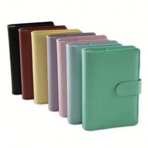 Carpeta Organizadora de Presupuesto A6 de Cuero PU Portátil al por Mayor, Recargable, Personalizable, con 20 Colores y Sobres para Efectivo - Product Image 6