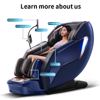 Sillón de Masaje OEM ODM de Gravedad Cero para Cuerpo Completo con Riel SL 3D, Estiramiento Tailandés, Masaje de Pies con Airbag, Bluetooth, Reclinable, Uso Doméstico, ¡Oferta Caliente!