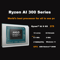 Unité système portable amd Ai 7/9 HX 375 Ordinateur industriel 16 Go de RAM Mini PC de jeu Ryzen 9