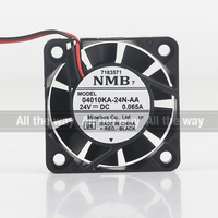NMB 5V 12V 48V DC 24V 0.065A AC EC 4010 40X40X10MM 4CM ventilateur de convertisseur de fréquence de châssis à billes ventilateur de refroidissement à deux fils 04010KA-24N-AA