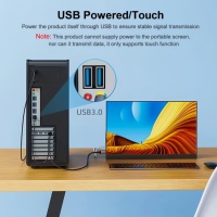 Câble USB-C avec fonction tactile et gaine en PVC, adaptateur 4K60Hz pour moniteur MacBook Pro/Air 2020 et Nreal Air VR