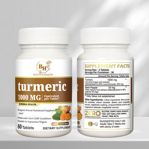 Comprimés de 1000mg de soutien <span class=keywords><strong>anti</strong></span>-inflammatoire de supplément de curcuma de marque privée en gros - Product Image 2