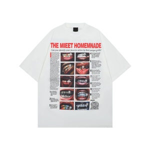 เสื้อยืดผู้ชายแขนสั้นแฟชั่นคุณภาพสูงขายส่งสไตล์สตรีทเท่ๆ ย้อนยุค แบรนด์ดัง พิมพ์ลายวินเทจ ผ้าฝ้าย 100% ระบายอากาศได้ดี - Product Image 2