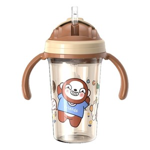 Tazza per acqua in PP per bambini con maniglia, tazza per bere resistente alle cadute, resistente al calore, a prova di perdite, da 300 ml - Product Image 1