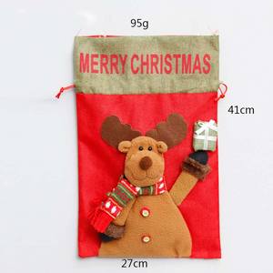 Sac de bonbons de Noël pour enfants mignon vieil homme bonhomme de neige cerf sac cadeau non tissé sac de bonbons cadeau de Noël pour enfants - Product Image 5