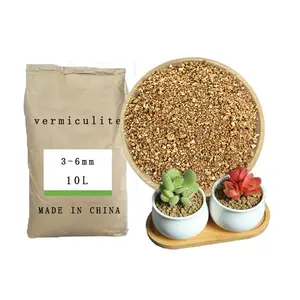 Cutting Planting Horticultural Golden Vermiculite Loose Soil Breathable Seedling Culture Medium Expanded Vermiculite