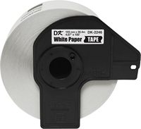 Papier adhésif pour imprimantes QL Brother DK-2246, longueur continue, noir et blanc, 4,07 x 100 (103 mm x 30,4 m)