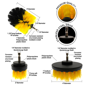 Juego de 6 Cepillos Eléctricos de Limpieza, Cepillos para Lavado de Autos, Herramientas Abrasivas, Cepillo Eléctrico para Limpieza del Hogar, Herramientas y Accesorios - Product Image 3