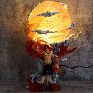 Figura Coleccionable Luminiscente de Fire Ball, Modelo ACE de <span class=keywords><strong>One</strong></span> <span class=keywords><strong>Piece</strong></span>, Estatua de PVC de 39 cm, Decoración de Escritorio, Figura de Acción de Anime - Product Image 2