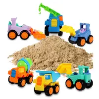 XQ510 थोक 6 शैली ट्रक निर्माण खुदाई कार रचनात्मक शैक्षिक खिलौना उपहार बच्चों के प्लास्टिक के खिलौने
