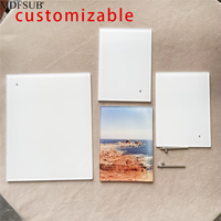 Plaques acryliques MDFSUB sur mesure, bloc photo acrylique, épaisseur 3,8 mm, blanc brillant, vierge, pour sublimation, cadre photo acrylique