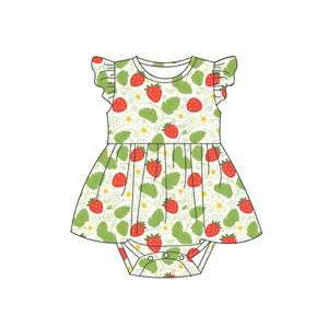 Vestido Sem Mangas para Bebês em Bambu Personalizado com Renda, Body para Meninas Recém-Nascidas - Product Image 4