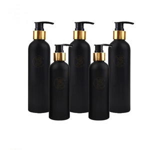 Bouteilles en aluminium 250 ml 5 oz Bouteille <span class=keywords><strong>vide</strong></span> en métal noir mat et blanc <span class=keywords><strong>Pompe</strong></span> pulvérisateur avec bouchon à vis - Product Image 6