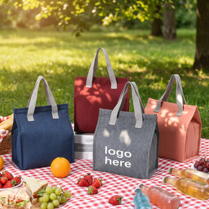 Borsa Termica Portatile Oxford Personalizzabile con Logo, Riutilizzabile, con Ampia Apertura, per Lavoratori e Studenti Unisex - Product Image 1