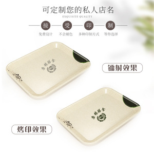 Rectangular Melamine <b>Tray</b> 8021 With Floral Pattern For Home And Commercial Use - Product Image 5