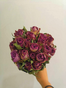 ร้อนขายของขวัญดอกไม้แห้งแห้งช่อกุหลาบสำหรับงานแต่งงานตกแต่ง - Product Image 2