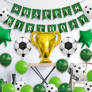 Set di Palloncini in Foil a Tema Calcio con Trofeo del Campione, Decorazioni per Feste di <span class=keywords><strong>Compleanno</strong></span> e Eventi per Tifosi della Coppa del Mondo - Product Image 3