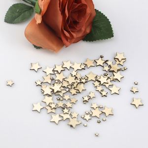 Vente en gros de 100 étoiles décoratives de tailles variées, étoiles en bois non finies pour l'artisanat DIY et la décoration de la maison, livraison directe - Product Image 4