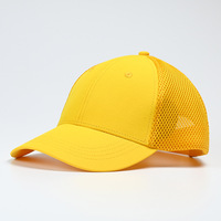 Casquette de baseball trucker 6 panneaux en maille respirante avec logo brodé ton sur ton personnalisé, couleur unie, tendance, pour la pêche, vente en gros OEM