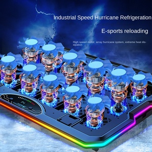 Radiateur pour ordinateur <span class=keywords><strong>portable</strong></span> Kolorful F15 avec écran LCD RVB, contrôle de la vitesse, support E-Sports, maille métallique pour le jeu et la lecture, base de <span class=keywords><strong>refroidissement</strong></span> - Product Image 4
