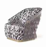 Canapé simple de haute qualité avec motif léopard canapé paresseux en cuir de qualité personnalisable pour application de villa