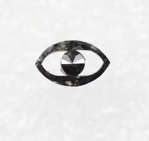 Hecho a mano personalizado 1,65 Ct. Diamante de corte de ojo antiguo negro rústico natural 13,19x8,17x3,13mm para joyería de diamantes de RARE DIAMOND - Product Image 2