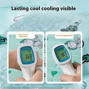 Nido de hielo para mascotas de verano con estilo de dibujos animados de tamaño pequeño, cama fresca para perros y gatos, alfombrilla para dormir, almohadilla de hielo refrescante para perros y gatos - Product Image 3