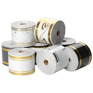Bande de <span class=keywords><strong>plinthe</strong></span> autocollante <span class=keywords><strong>en</strong></span> PVC épaissi, étanche, décorative, aspect carrelage - Product Image 4