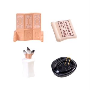 Micro-paysage de style ancien, poésie et livres, <span class=keywords><strong>maison</strong></span> de poupée Li Bai, aménagement de jardin, accessoires décoratifs DIY, miniature - Product Image 5