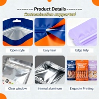 Sacs en plastique refermables à fermeture éclair, imprimés sur mesure, mats, recyclables, debout, résistants à l'humidité, à l'odeur, en mylar, en aluminium, pour bonbons