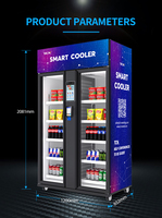 AI Slimme Automaten voor Verse Voedingsmiddelen & Snacks met Nieuwe Technologie en Kaartbetaling voor Amerikaanse Gemeenschap