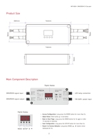 Decodificador DMX512 para Exteriores LTECH, Resistente al Agua, Decodificador RDM DMX512 para Exteriores, Resistente al Agua