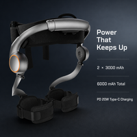 Exosquelette de soutien à la marche portable avec deux batteries de 6000 mAh, design léger et autonomie extérieure de 8 heures