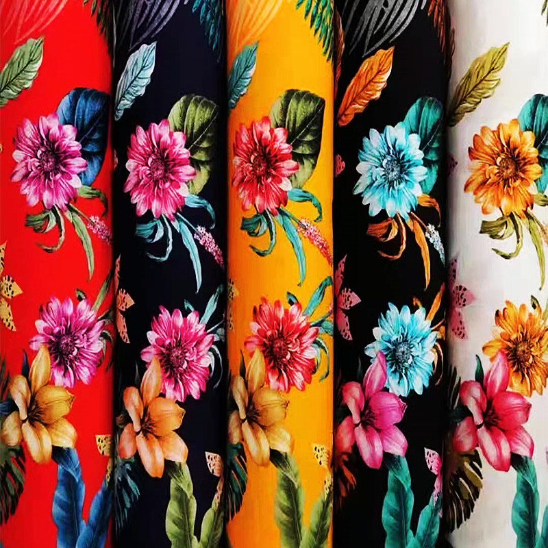 Дешевое плетеное платье с цветочным принтом из 100% вискозы