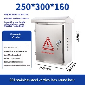 Boîtier de distribution en acier inoxydable 304 haute résistance, large et profond, livraison gratuite usine, boîtier de surveillance extérieur 201, boîtier de recharge de voiture, <span class=keywords><strong>compteur</strong></span> - Product Image 6